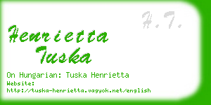 henrietta tuska business card